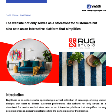 Rug Studio case study — first page preview